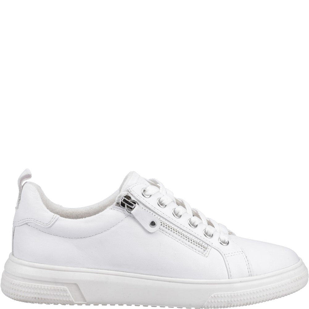 Ladies Sports White Hush Puppies Martha Trainer