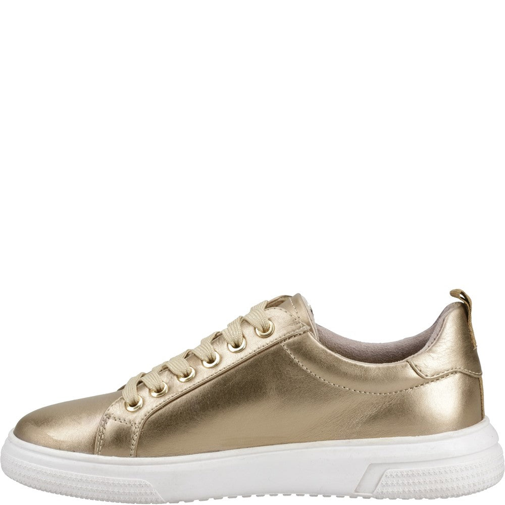 Ladies Sports Gold Hush Puppies Martha Trainer