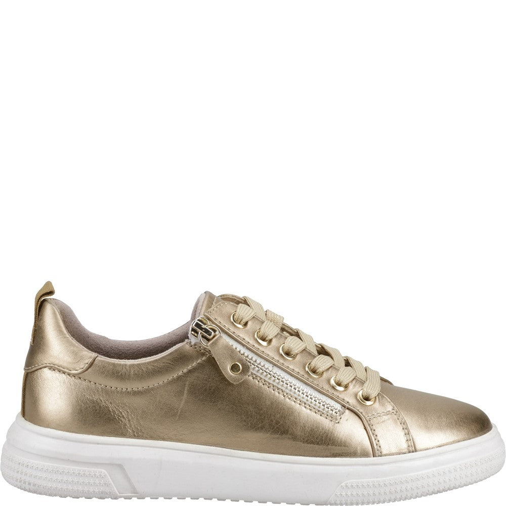 Ladies Sports Gold Hush Puppies Martha Trainer