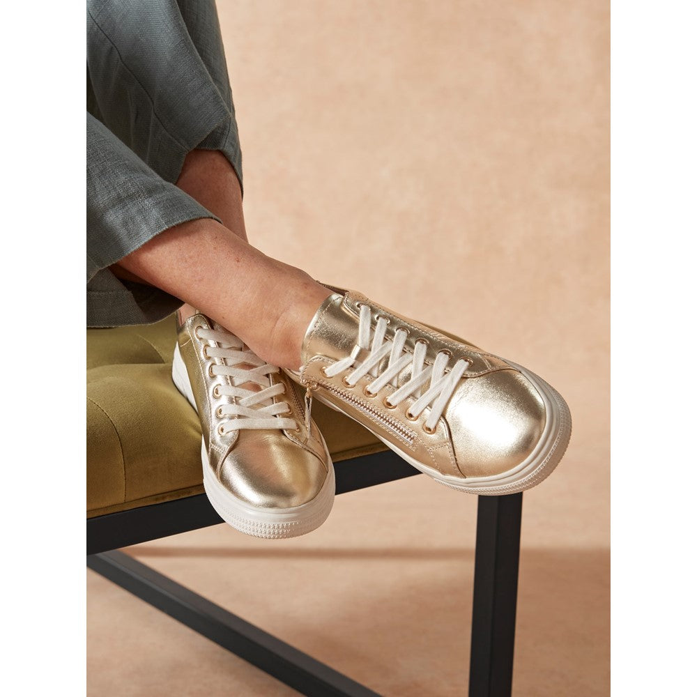 Ladies Sports Gold Hush Puppies Martha Trainer