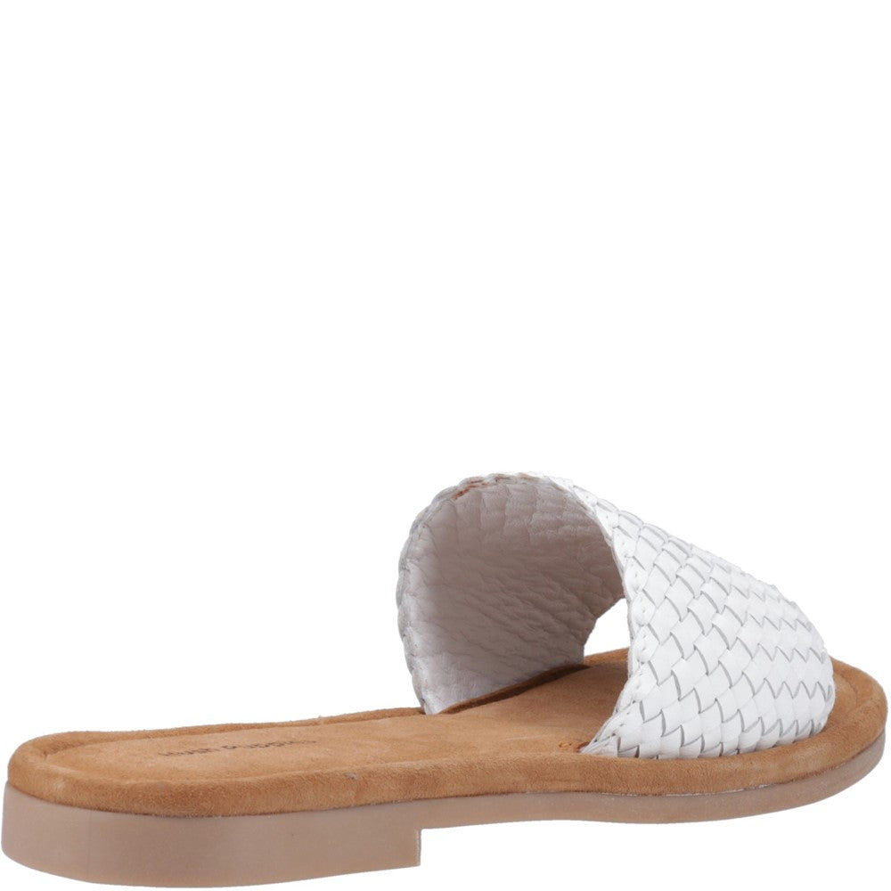 Sandal Ladies Summer White Hush Puppies Hetty Slide Sandal