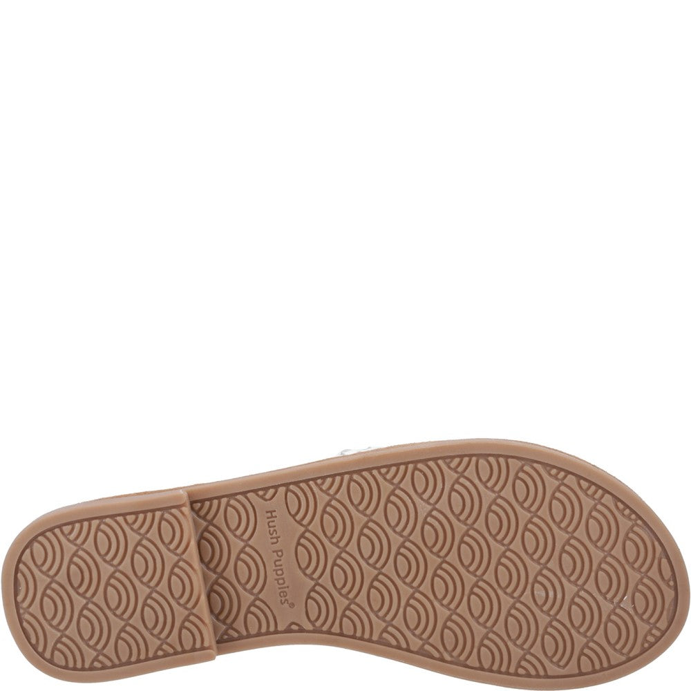 Sandal Ladies Summer White Hush Puppies Hetty Slide Sandal