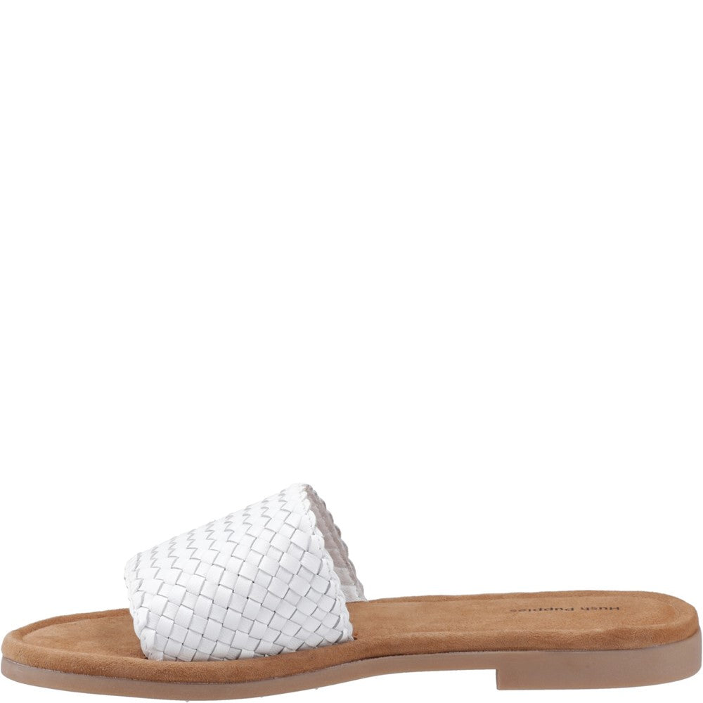 Sandal Ladies Summer White Hush Puppies Hetty Slide Sandal