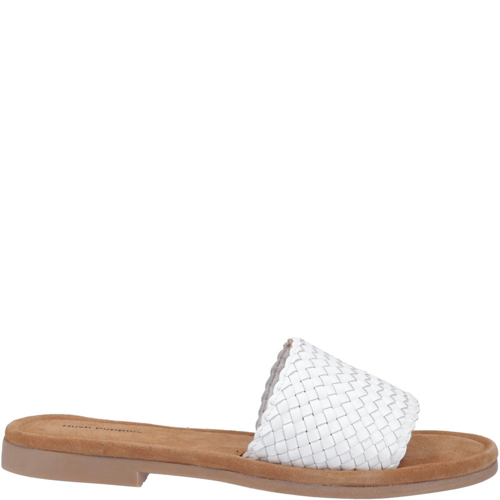 Sandal Ladies Summer White Hush Puppies Hetty Slide Sandal