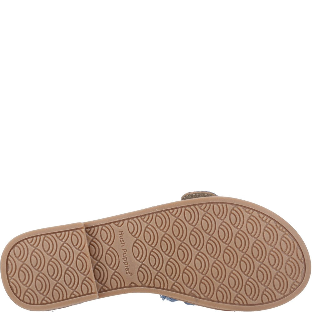 Sandal Ladies Summer Denim Hush Puppies Hayley Buckle Slide