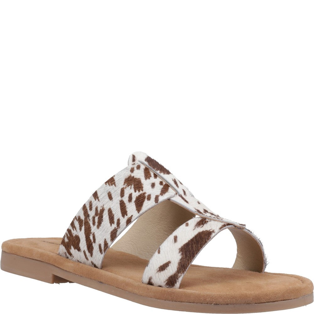 Sandal Ladies Summer Cow Hush Puppies Helen Slide Sandal