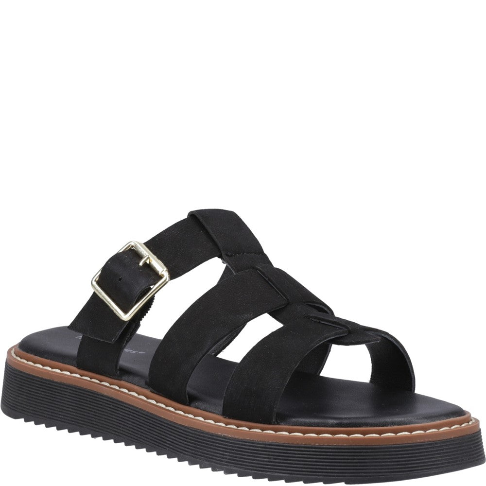 Womens Hush Puppies Black Celeste Slide Sandal Hush Puppies UK