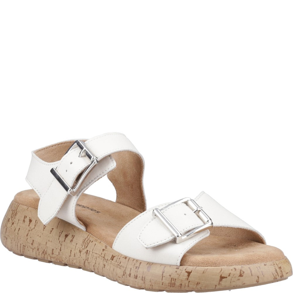 Sandal Ladies Summer Cream Hush Puppies Alison Buckle Sandal