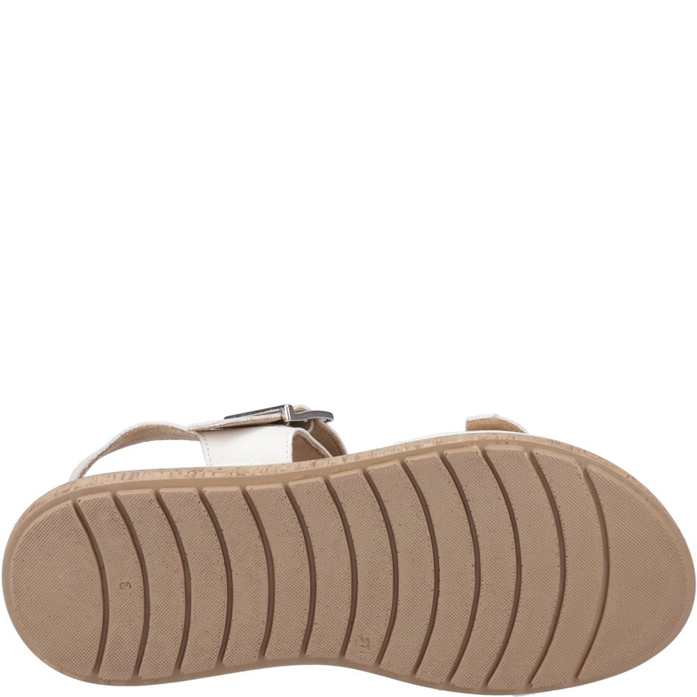 Sandal Ladies Summer Cream Hush Puppies Alison Buckle Sandal