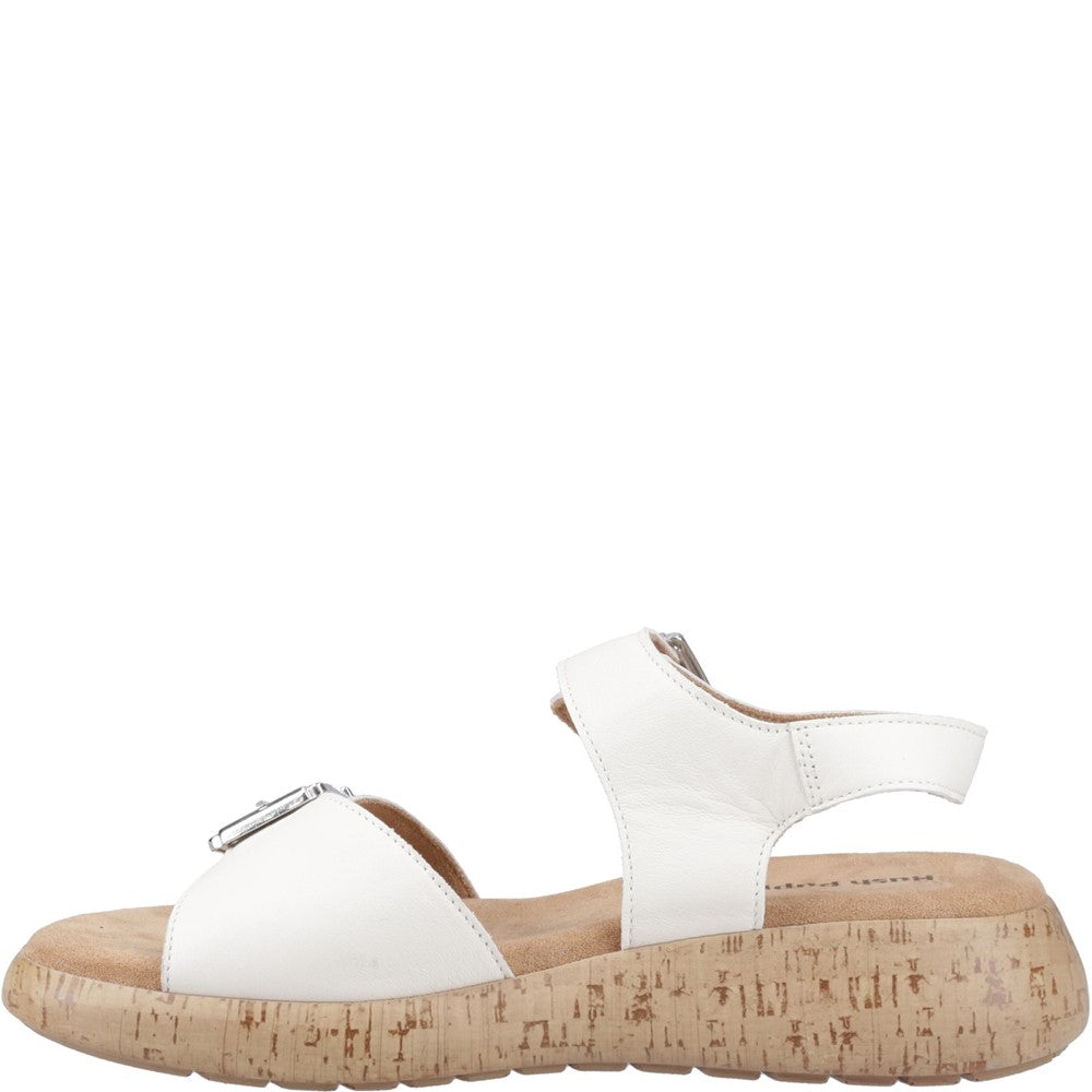 Sandal Ladies Summer Cream Hush Puppies Alison Buckle Sandal