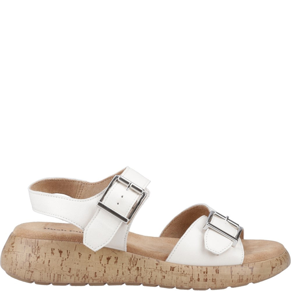 Sandal Ladies Summer Cream Hush Puppies Alison Buckle Sandal