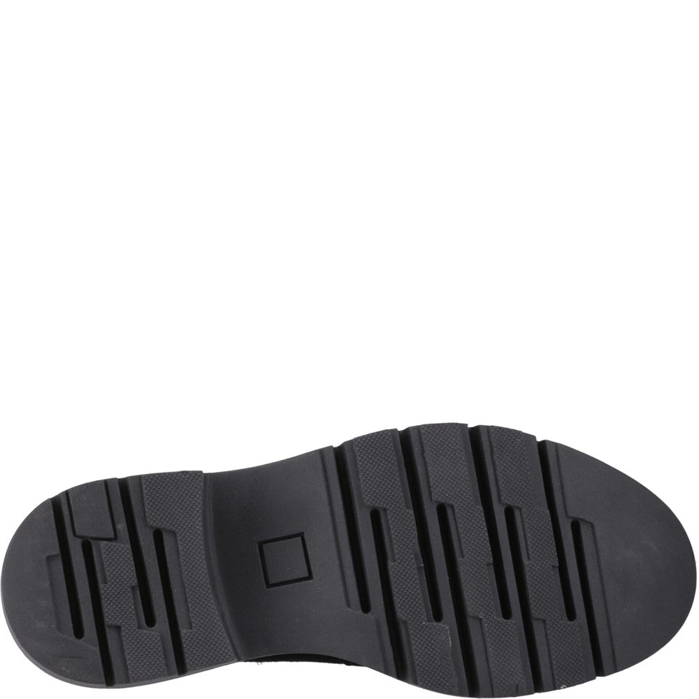 Slip On Ladies Shoes Black Hush Puppies Nella T-Bar Shoe