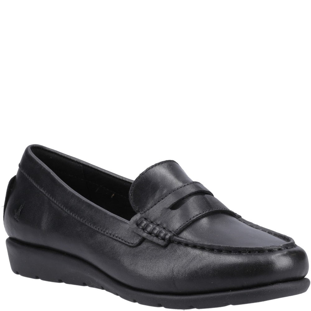 Slip On Ladies Shoes Black Hush Puppies Shelby Loafer