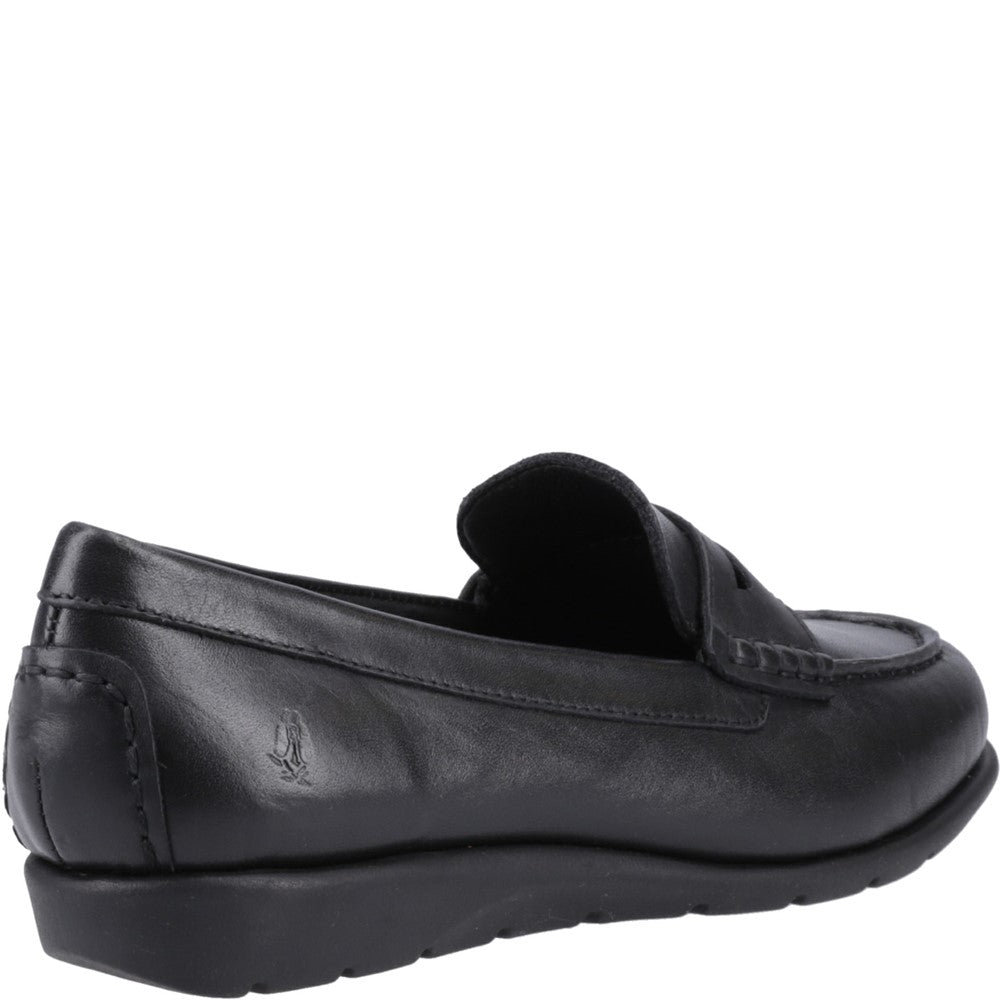 Slip On Ladies Shoes Black Hush Puppies Shelby Loafer