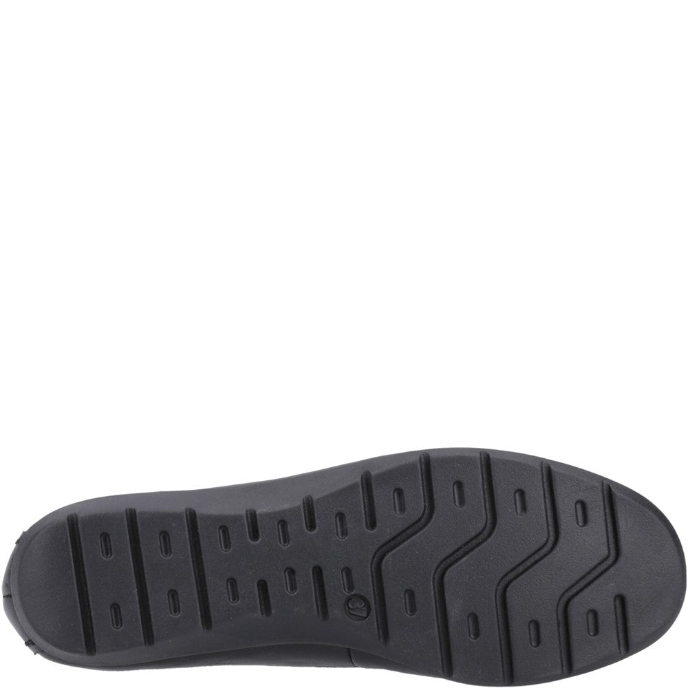 Slip On Ladies Shoes Black Hush Puppies Shelby Loafer