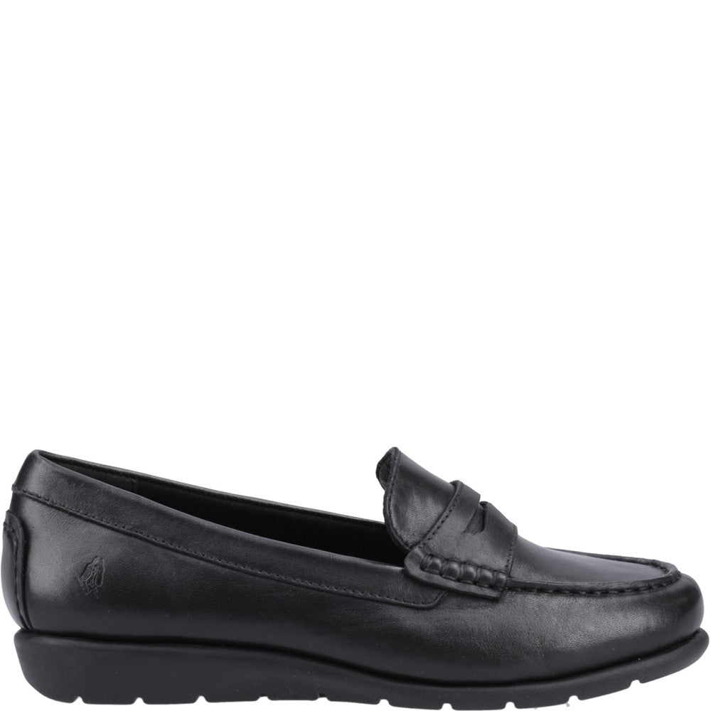Slip On Ladies Shoes Black Hush Puppies Shelby Loafer