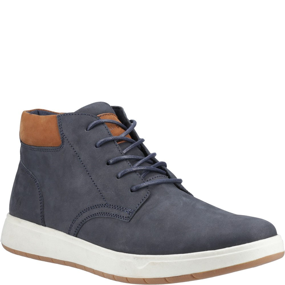 Mens Boots Navy Hush Puppies Bronko Chukka Boot