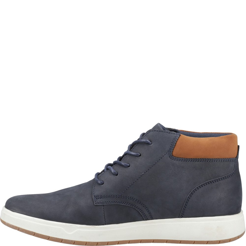 Mens Boots Navy Hush Puppies Bronko Chukka Boot