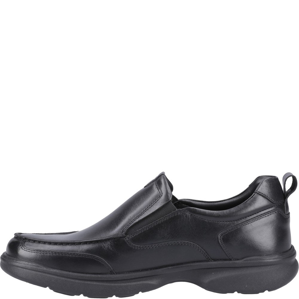 Mens Classic Slip On Shoes Black Hush Puppies Harold Slip On