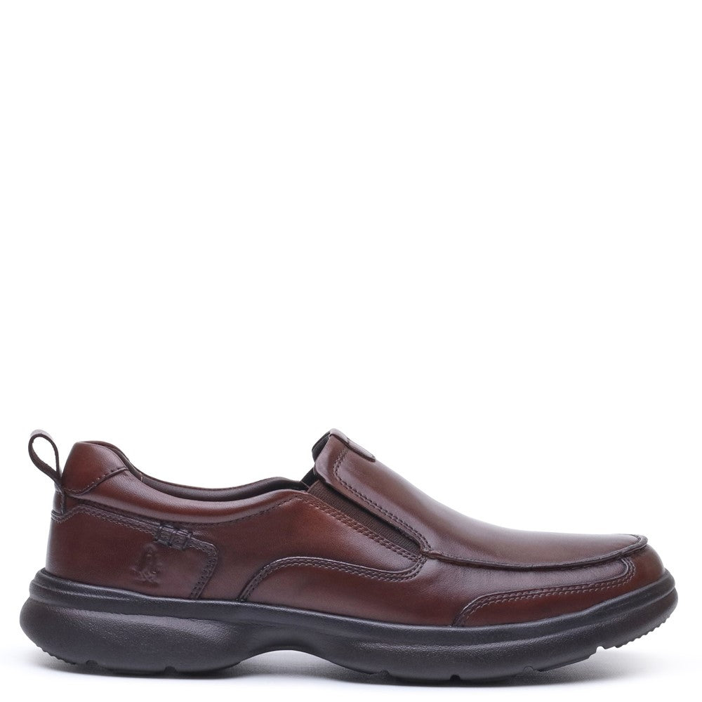Mens Classic Slip On Shoes Brown Hush Puppies Harold Slip On