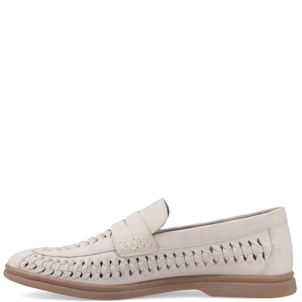 Mens Formal Slip On Shoes Taupe Hush Puppies Bowie Loafer