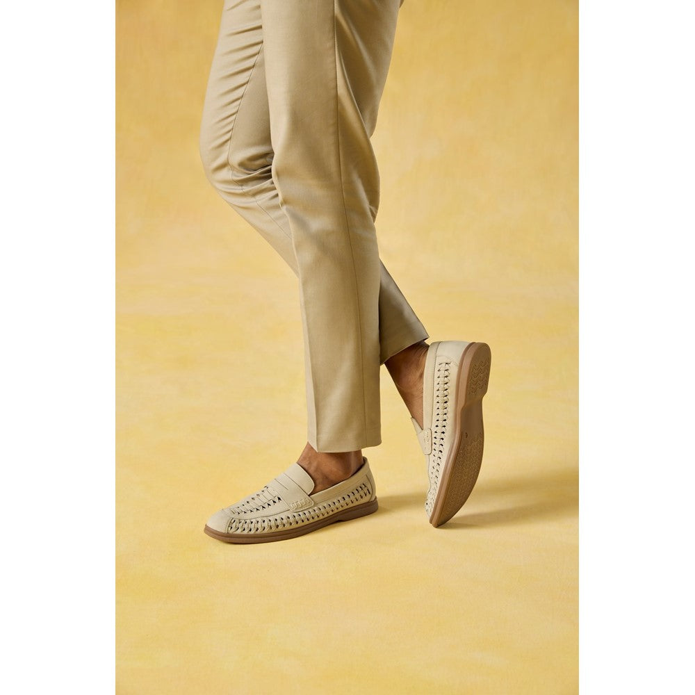 Mens Formal Slip On Shoes Taupe Hush Puppies Bowie Loafer