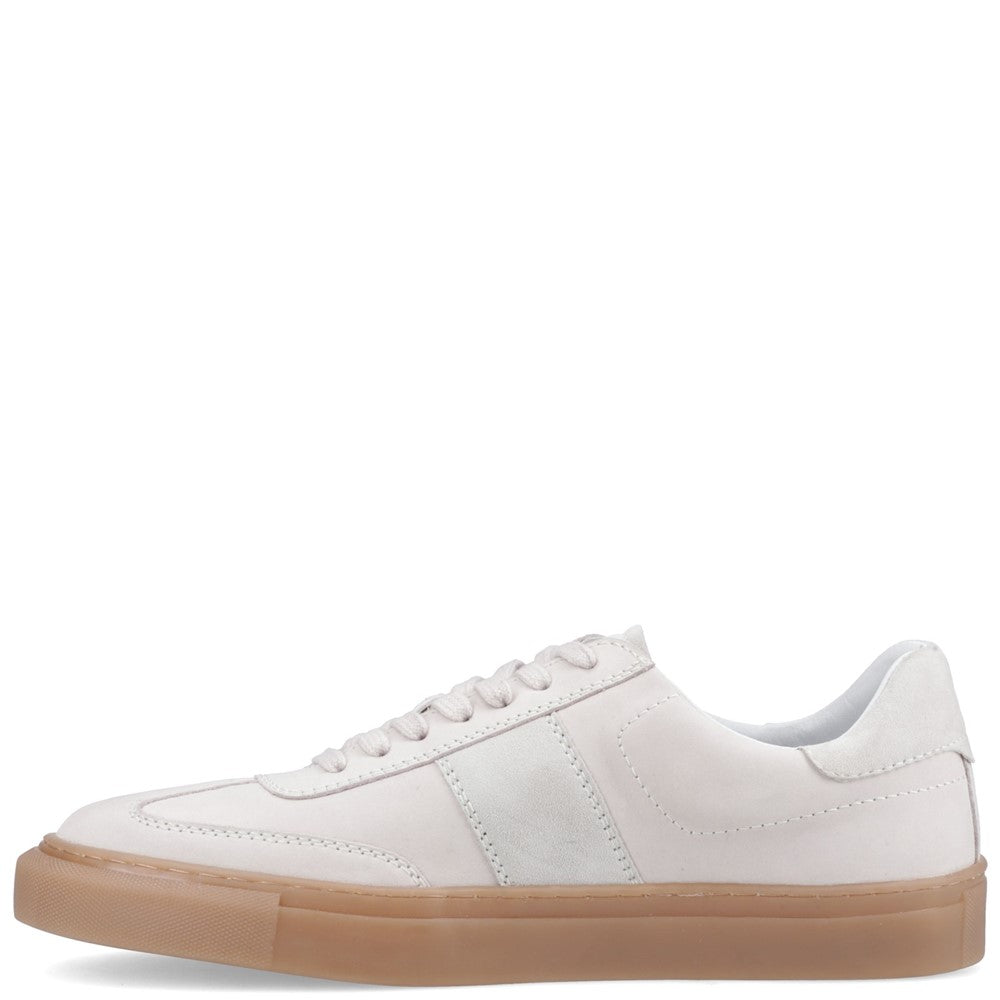 Mens Sports White Hush Puppies Riley Trainer