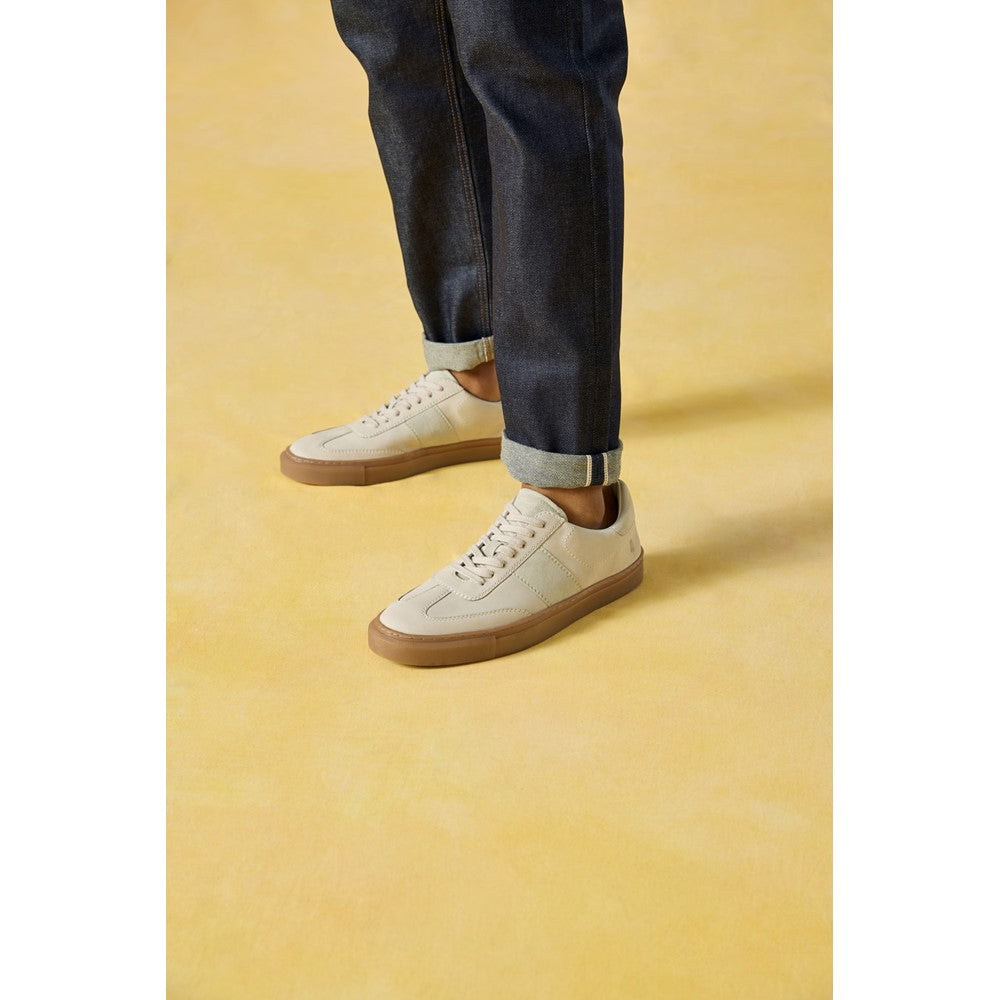Mens Sports White Hush Puppies Riley Trainer