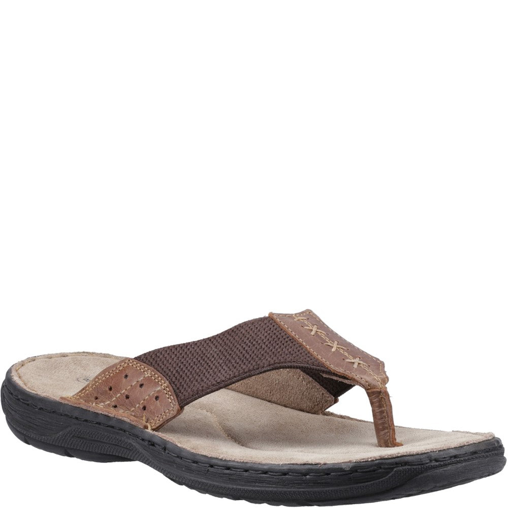 Sandal Mens Summer Tan Hush Puppies Alan Toepost Sandal