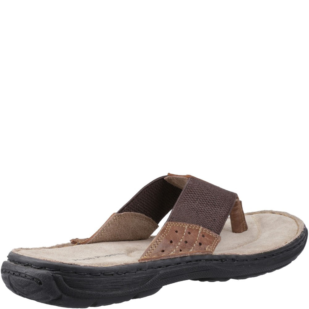 Sandal Mens Summer Tan Hush Puppies Alan Toepost Sandal