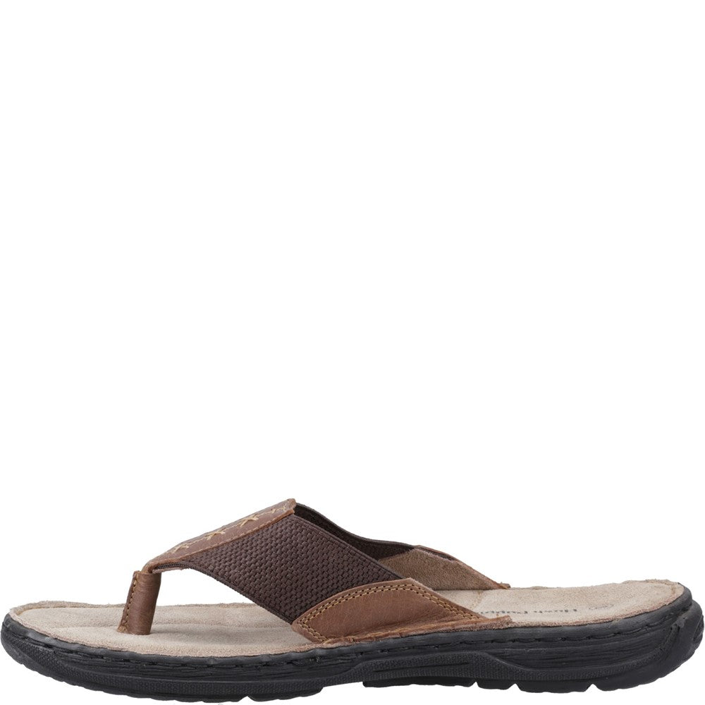 Sandal Mens Summer Tan Hush Puppies Alan Toepost Sandal