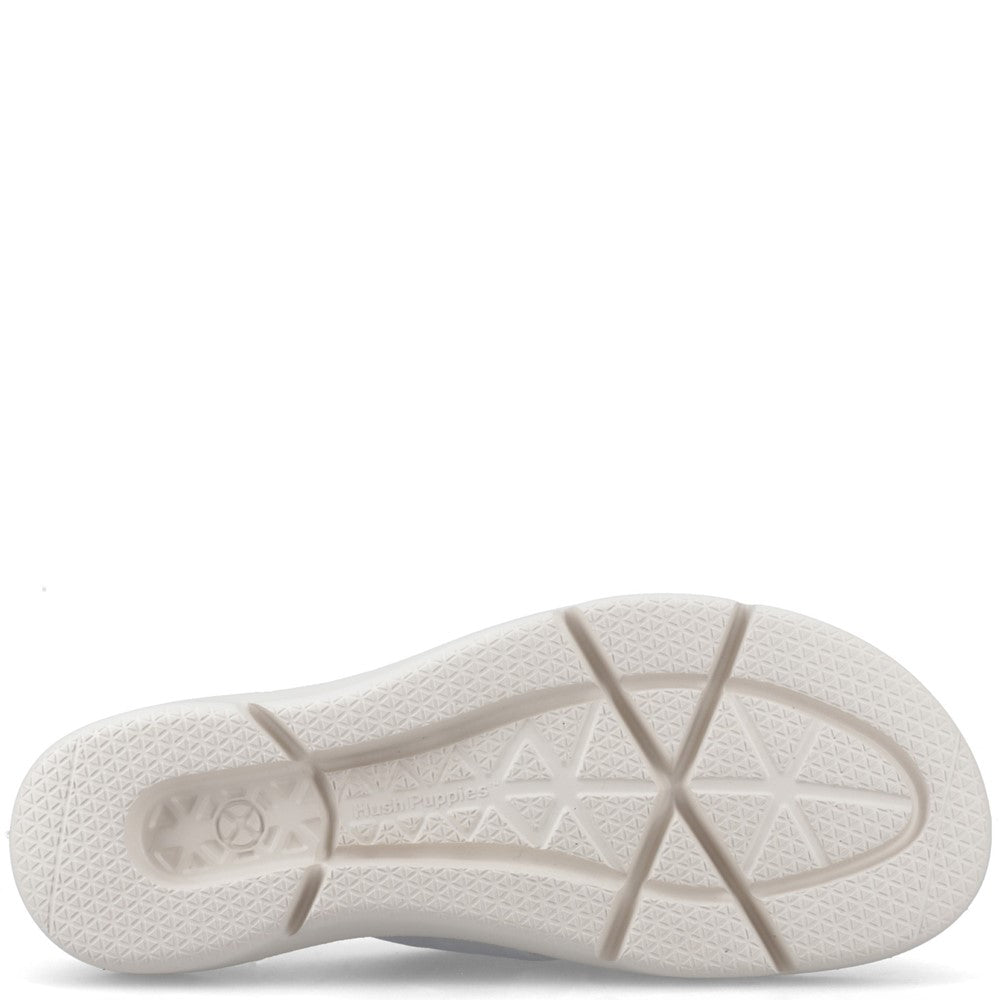 Sandal Ladies Summer Silver Hush Puppies Uplift Crossover Slide