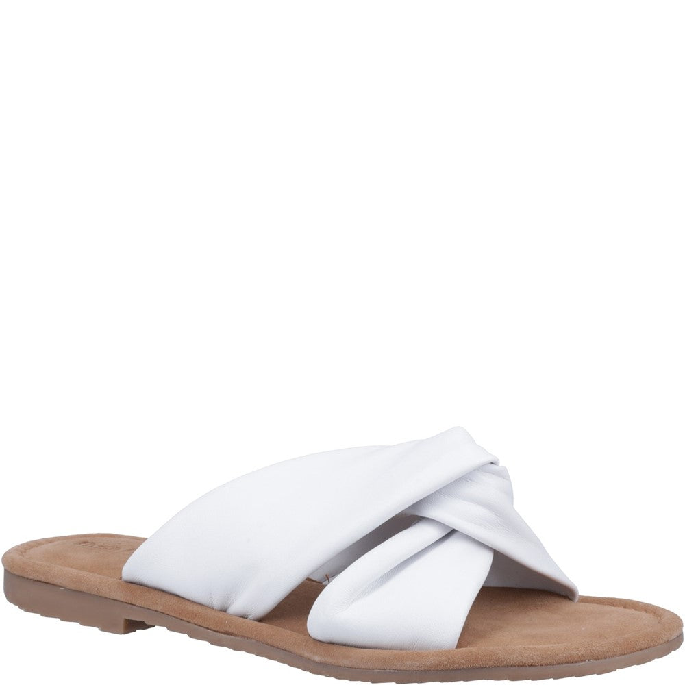 Sandal Ladies Summer White Hush Puppies Amy Wide Fit Sandal