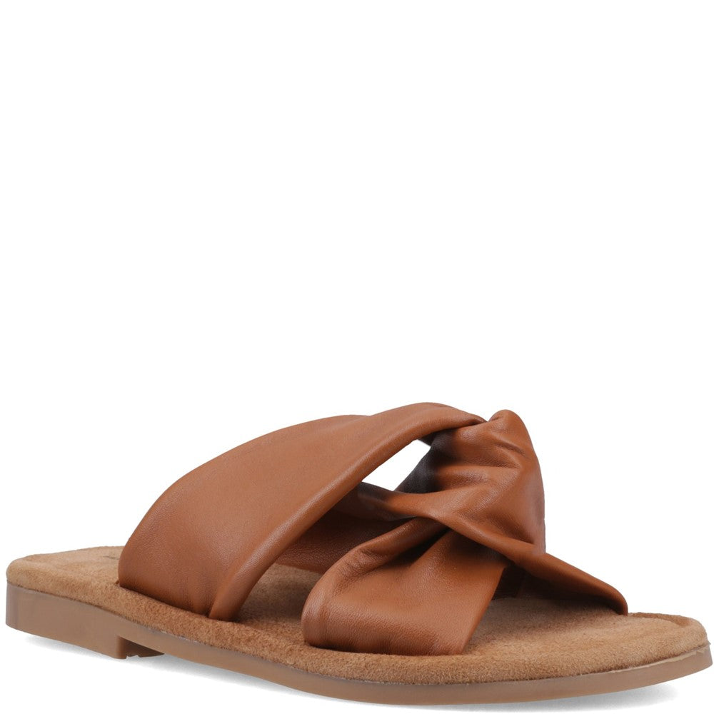 Sandal Ladies Summer Tan Hush Puppies Amy Wide Fit Sandal