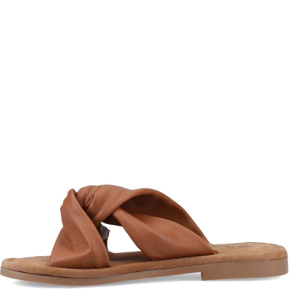 Sandal Ladies Summer Tan Hush Puppies Amy Wide Fit Sandal
