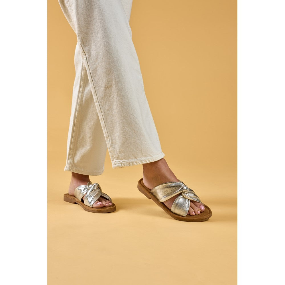 Sandal Ladies Summer Silver Hush Puppies Amy Wide Fit Sandal