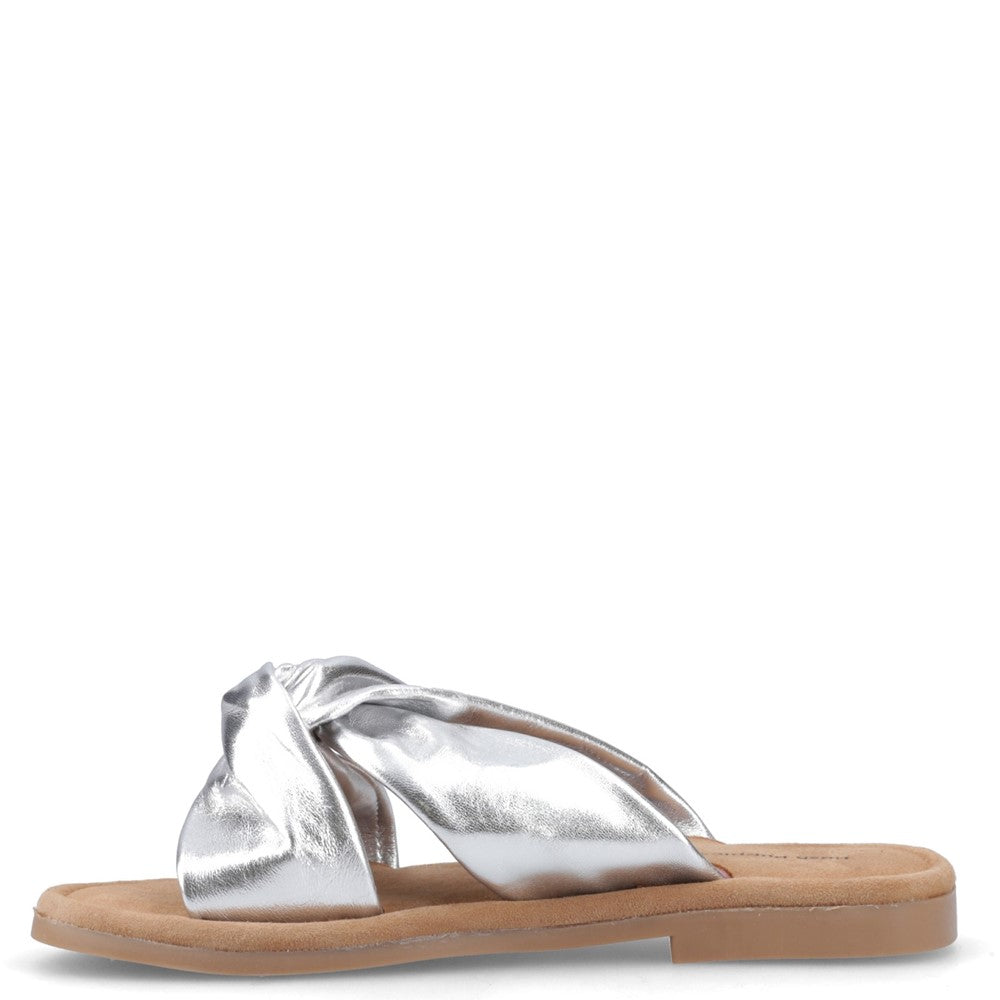 Sandal Ladies Summer Silver Hush Puppies Amy Wide Fit Sandal