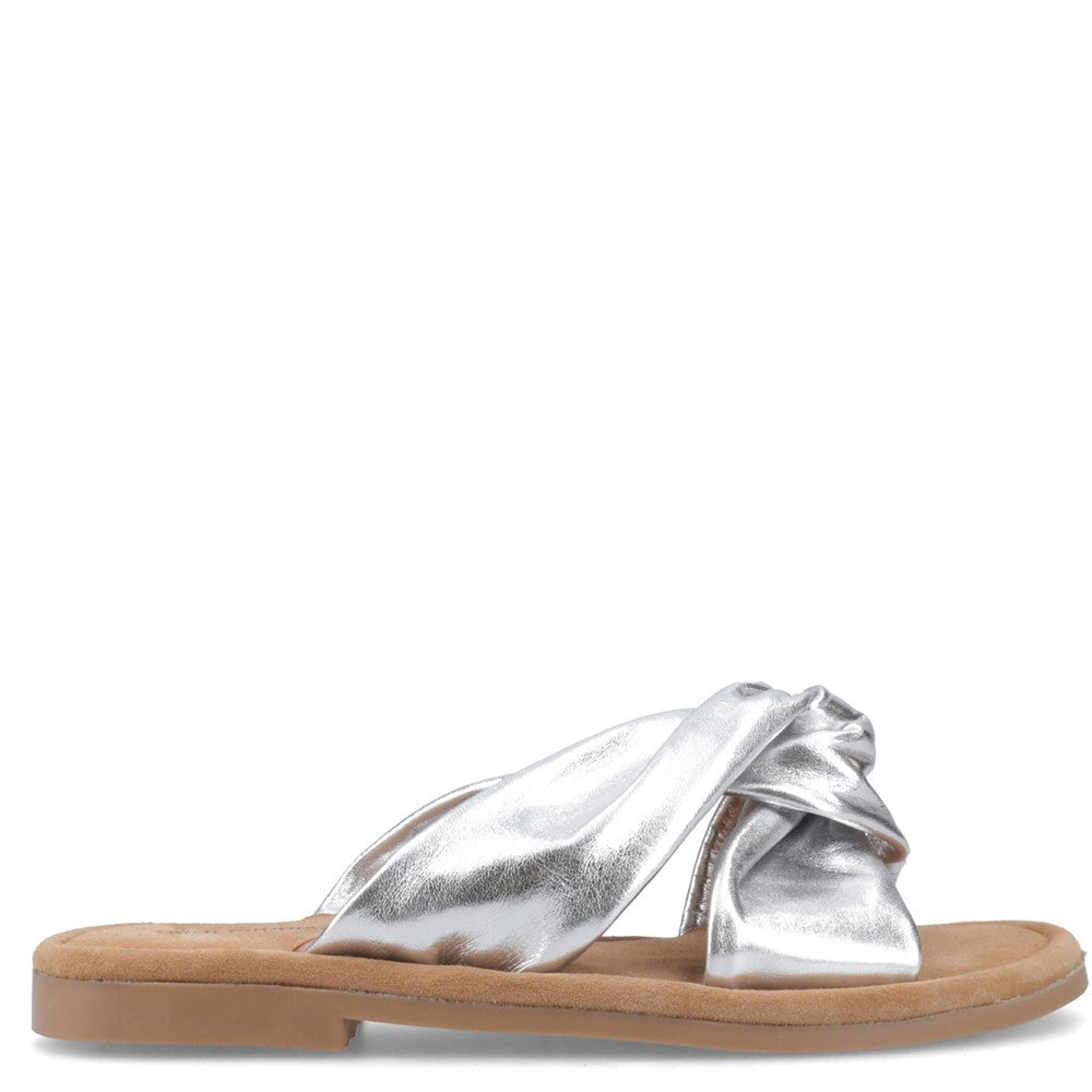 Sandal Ladies Summer Silver Hush Puppies Amy Wide Fit Sandal