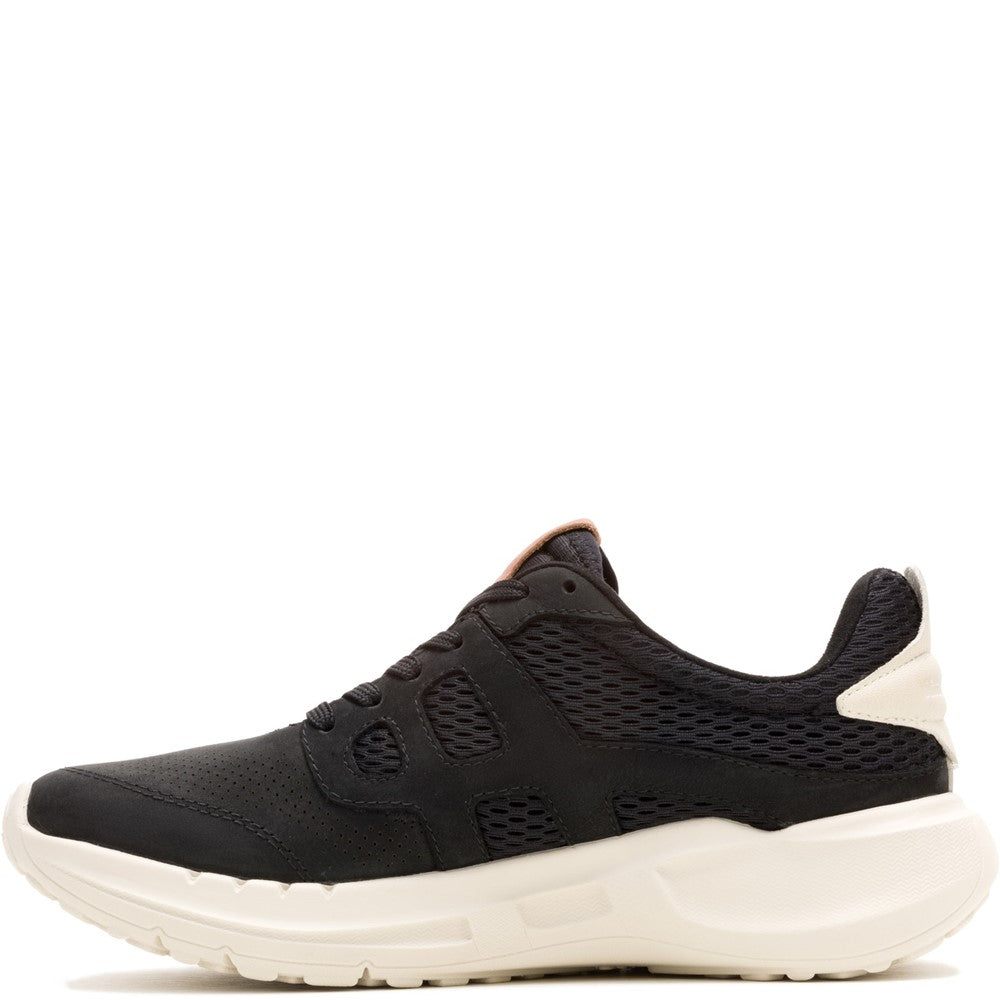 Ladies Sports Black/White Hush Puppies Seventy8 Runner