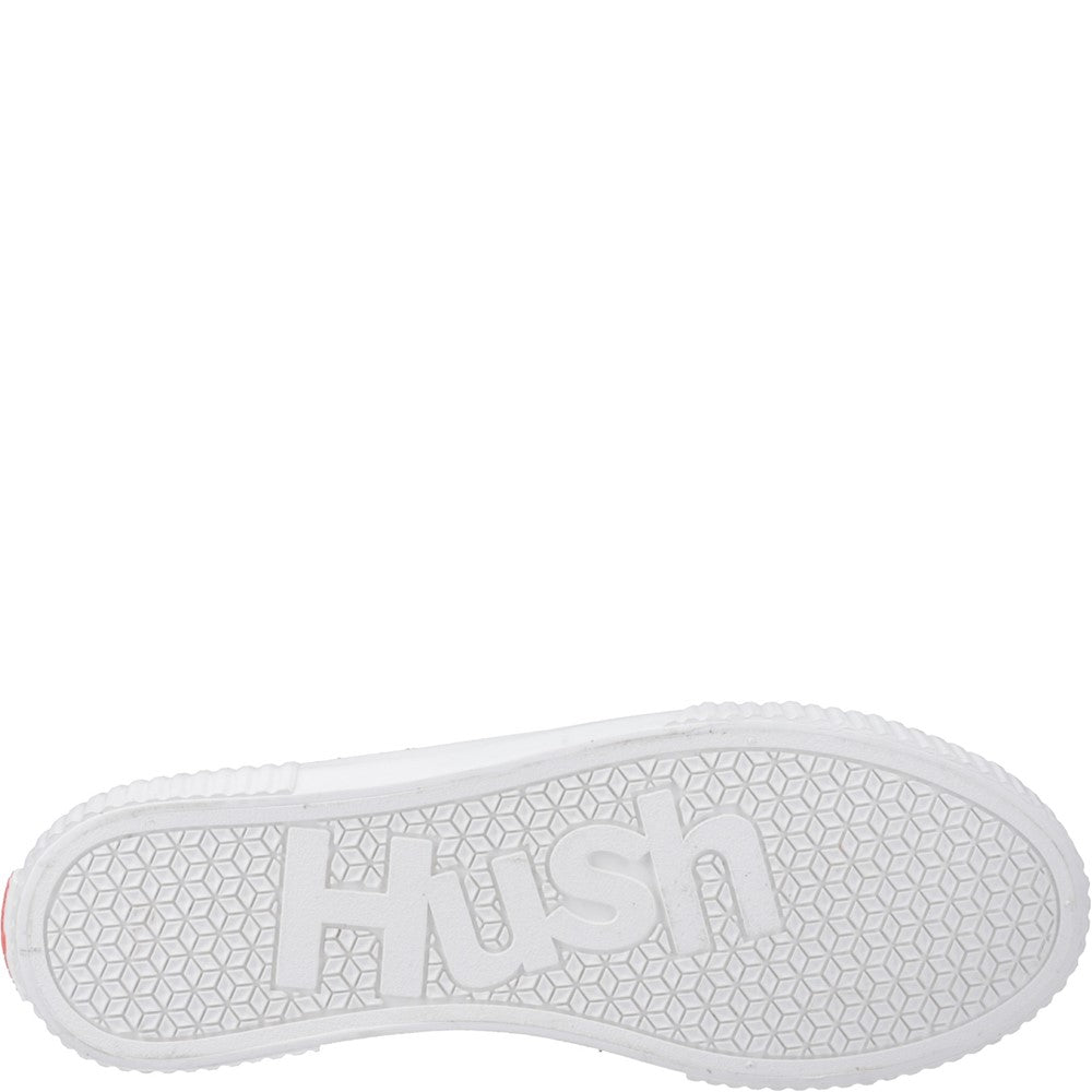 Ladies Sports Orange Hush Puppies Freya Canvas Trainer