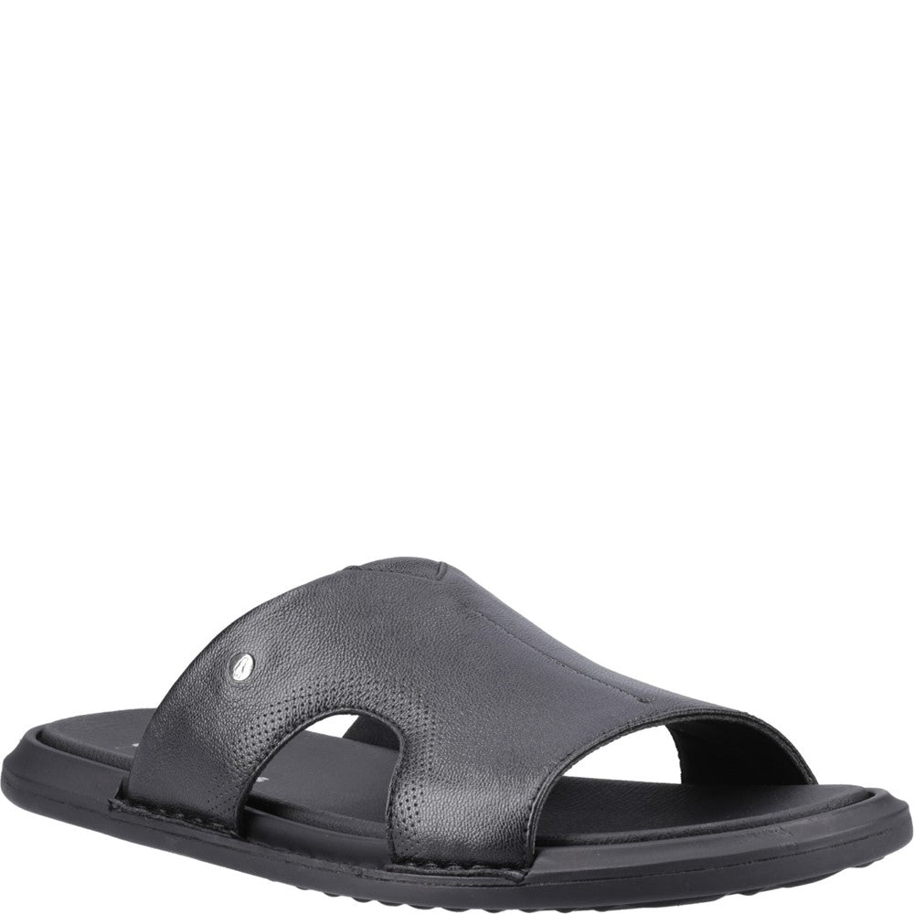 Mens Hush Puppies Black Callum Slide Sandal Hush Puppies UK