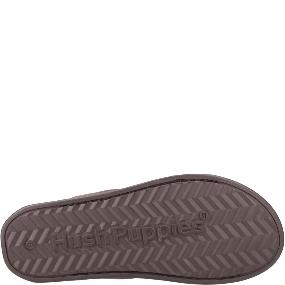 Sandal Mens Summer Brown Hush Puppies Callum Slide Sandal