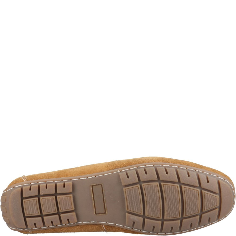 Slip On Mens Summer Tan Hush Puppies Ralph Suede Shoe