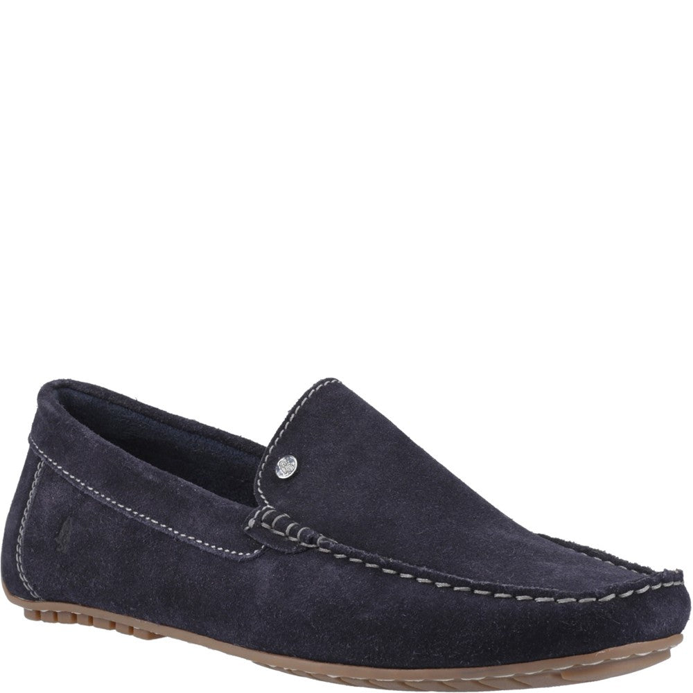Slip On Mens Summer Navy Hush Puppies Ralph Suede Shoe
