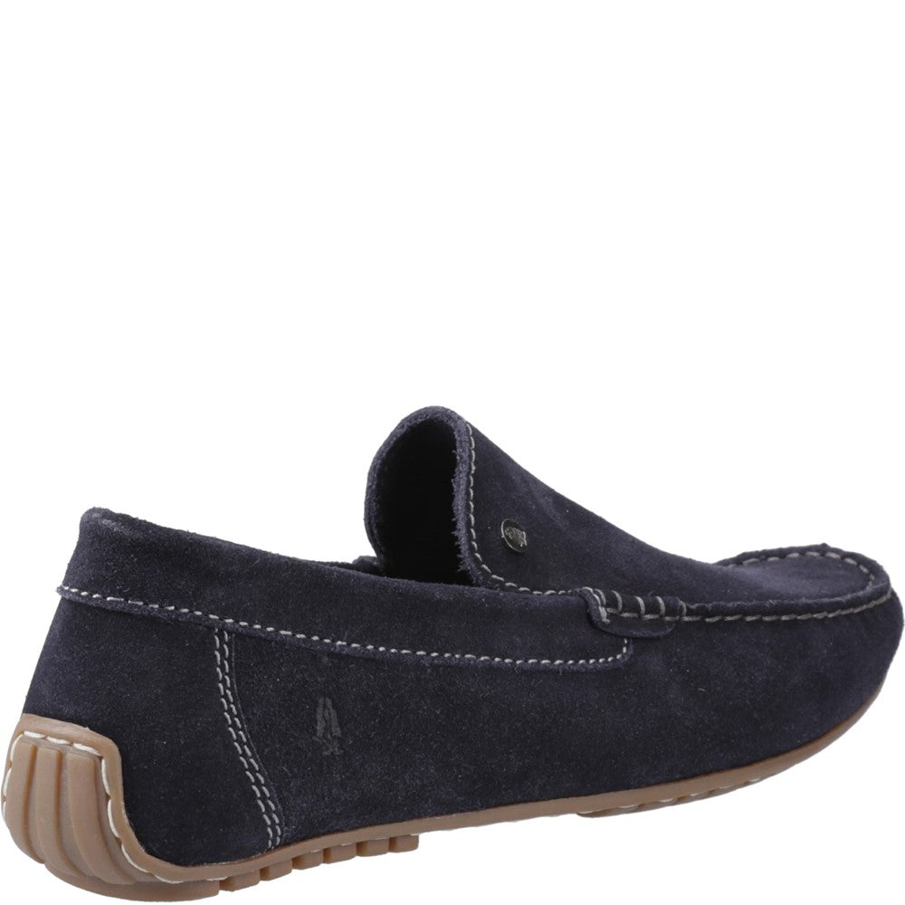 Slip On Mens Summer Navy Hush Puppies Ralph Suede Shoe