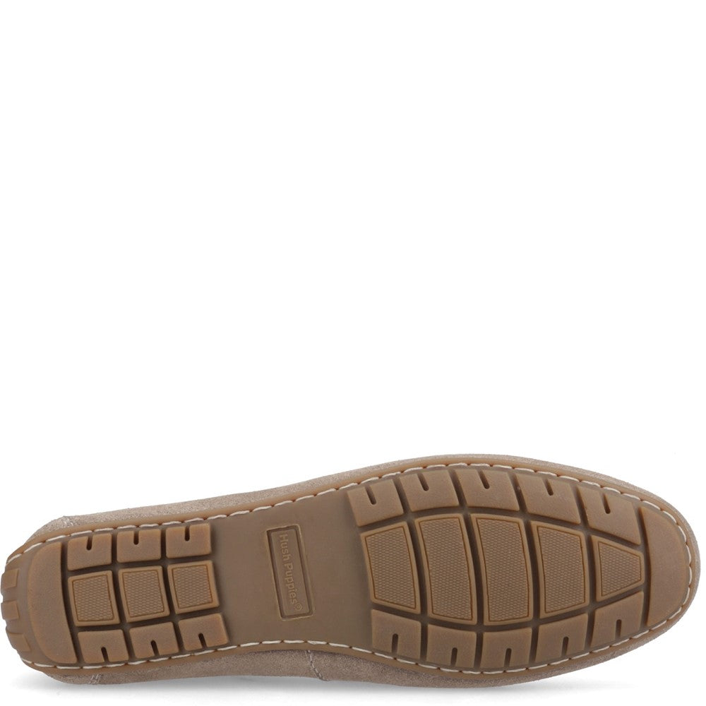 Slip On Mens Summer Taupe Hush Puppies Ralph Suede Shoe