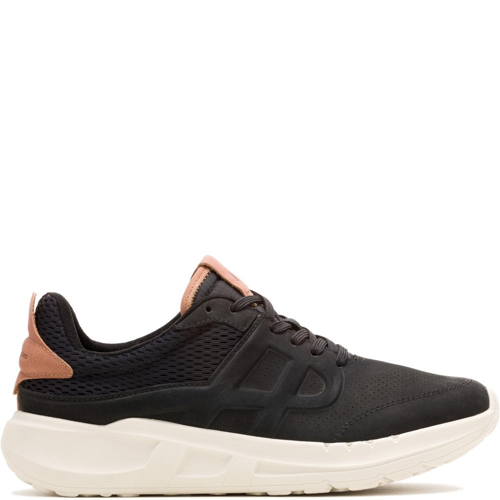 Mens Sports Black Hush Puppies Seventy8 Runner