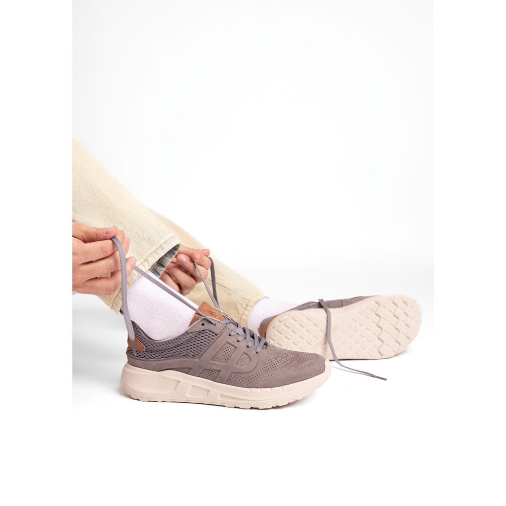 Mens Sports Grey Hush Puppies Seventy8 Runner