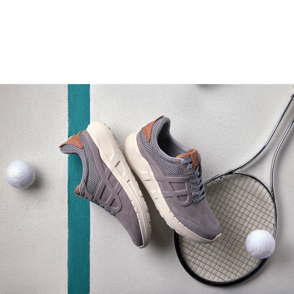 Mens Sports Grey Hush Puppies Seventy8 Runner