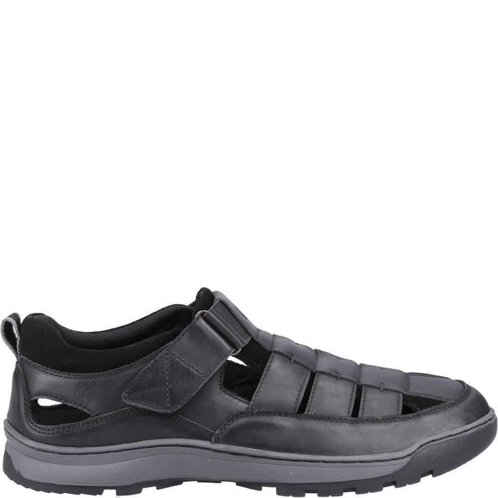 Mens Hush Puppies Black Rucker Fisherman Hush Puppies UK